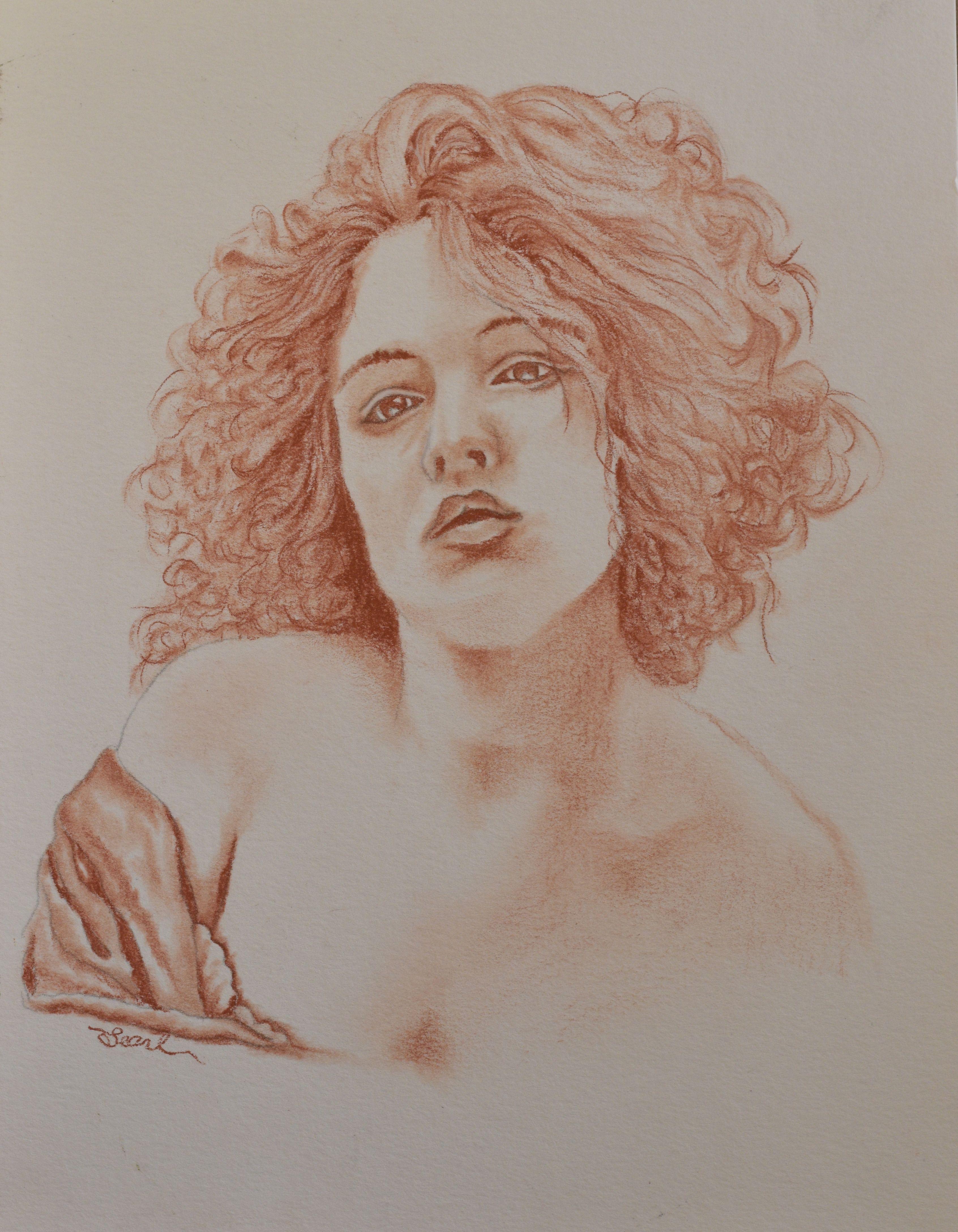 "Portrait Study in Sepia"